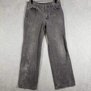 Vintage Dickies Branders Jeans Mens 32x29 Black Faded Western Workwear